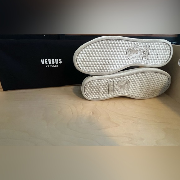 Versus Versace Black Safety Pin Sneakers - Picture 10 of 11